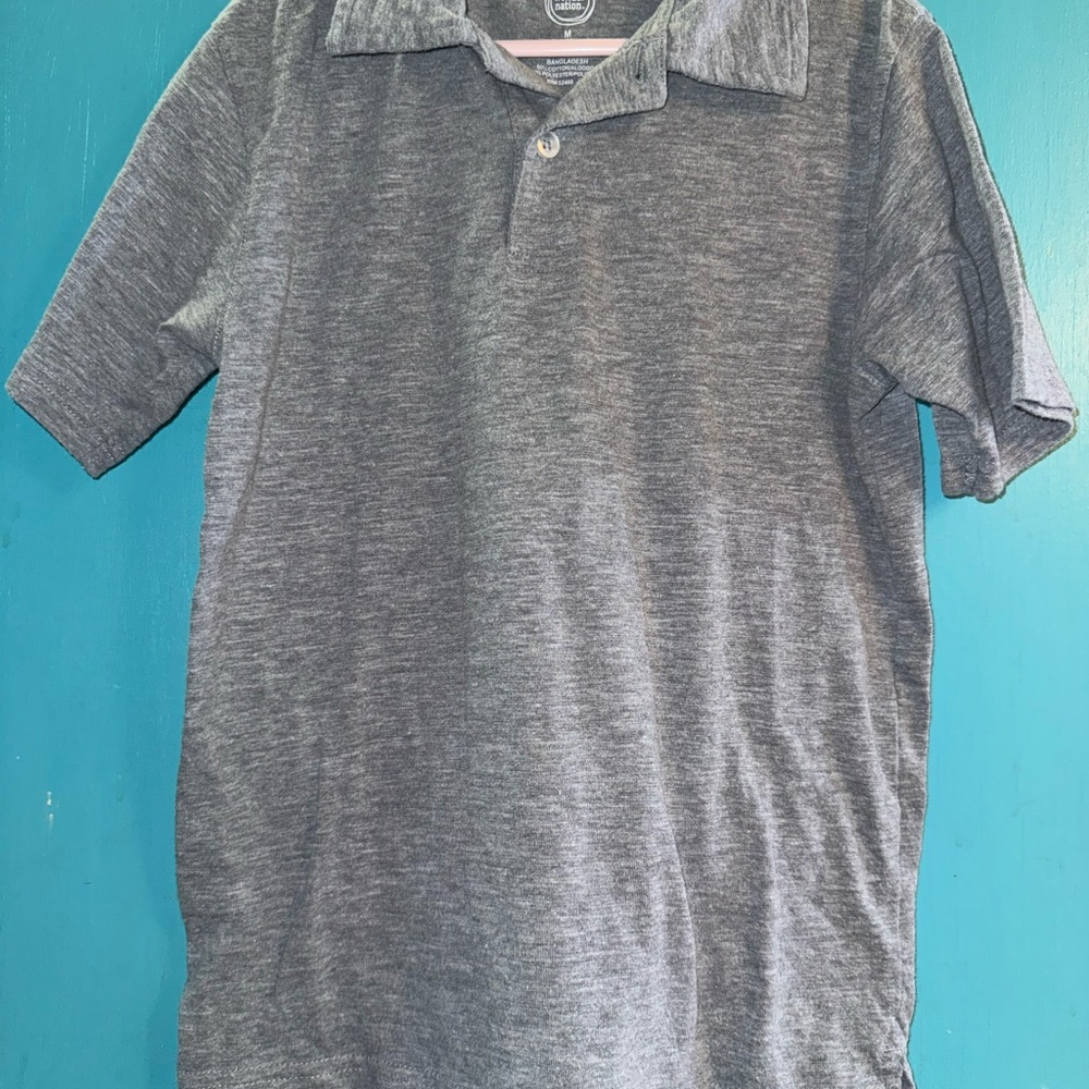 Wonder Nation Kids Gray Polo Shirt